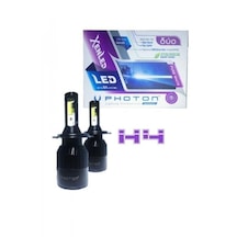 Megamarket06 Duo H4 Led Xenon Beyaz Far Ampulü Uzun Kısa Zenon