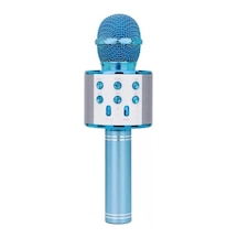 Torima Ws-858 Karaoke Mikrofon Aux Usb Ve Sd Kart Girişli Bluetooth Hoparlör Mavi