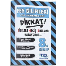 8.sınıf Lgs Fen Bilimleri Dikkat Denemeleri