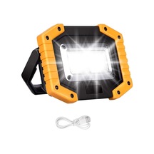 30w Led Çalışma Işığı Şarj Edilebilir Taşınabilir Cob Spot Işığı Süper Güçlü 2000lm Pil Dış Mekan Güvenlik Işığı Usb Su Geçirmez Çok Renkli