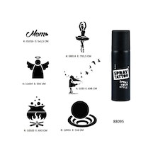 Hayal Modelleri Spray Tattoo Geçici Dövme Seti Siyah Sprey