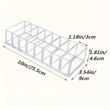 Xuweiwei Transparan Tezgah Üstü Plastik Hafif Makyaj Organizatörü Saklama Standı Şeffaf