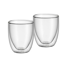 Wmf Kult 2'li Çift Cidarlı Cappuccino Bardağı Seti, 250 Ml, Isıya Dayanıklı Termal Cam, Çay Ve Kahve Bardağı, Yüzen Efektli Tasarım Sku: Smg8690010560001