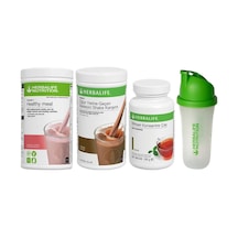 Herbalife Aylık Set-4 1 Çikolatalı 1 Ahududu Shake Ve 100 Gr Çay Ve Shaker