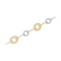 Gülaylar - Altın 14 Ayar Hollow Bileklik N11.16111 Sarı Altın