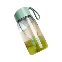 Jzcat Yaratıcı Düz Renk Taşınabilir Plastik Yüksek Değerli Su Bardağı 380ml-yeşil