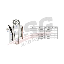 Bsg Eksantrık Zıncır Setı Zıncır-2 Kızak-eksantrık Dıslı-krank Dıslı-zıncır Gergısı - Egea/doblo Iıı Iv/fıorıno/panda/500 12-