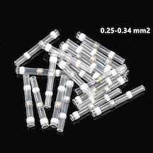 Asafe Isı Büzüşmeli, Kendinden Lehimli, Izole Konnektör 0,34Mm