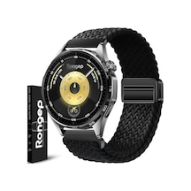 Örgü Loop İle Uyumlu 22mm Kordon Gt6/gt6 Pro/gt Runner 2/gt5/5 Pro/gt4/gt3/3 Pro 46mm İçin Manyetik Toka Gt6 Pro Kordon Terletmeyen Elastik Kumaşlı Gt6 46mm Kordonu