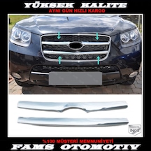Hyundai Santa Fe Krom Ön Panjur 2 Prç. 2006-2010 Arası P. Çelik