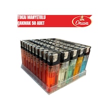 Tokaı 50 Adet Manyetolu Çakmak Sarı