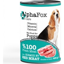 Alpha Fox Kırmızı Etli Yavru Köpek Konserve 400 G