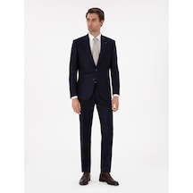 Cacharel Koyu Lacivert Slim Fit Takım Elbise