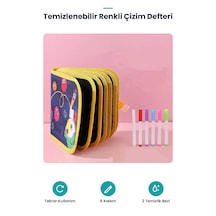 Temizlenebilir Renkli Çizim Defteri Kalem Setli