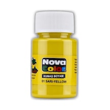 Sarı Kumaş Boyası Tişört Çanta Tekstil Boyası 30 ml 1 Adet Nova C