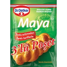 Dr. Oetker Instant Kuru Hamur Mayası 3'lü Poşet 30 G