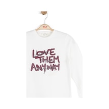 Nk Kids Kız Çocuk Uzun Kollu T-shirt 39302 Bordo