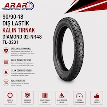 90/90-18 Dış Lastik Kalın Tırnak Diamond 02-nr48 Tl-3231