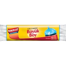 Koroplast Büyük Boy Çöp Torbası 12 Adet Mavi 65 x 80 CM