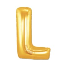 Gold Folyo Balon L Harfi 40 " İnç 100 CM