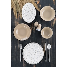 Flora 6 Kişilik 23 Parça Porselen Yemek Takımı