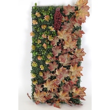Yapay Çiçek Deposu Yapay Dikey Bitki Hazır Duvar Paneli 50x100 Cm Model 8