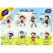 Ahşap Tutmalı Sporlar  Yapboz