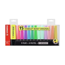 Stabilo Boss Original Pastel 15'li Set 7015-01-05 Çok Renkli