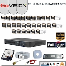 28’li 2mp Full Color 3.6mm Lens 1080p Fullhd Warmled Ahd Bullet Set