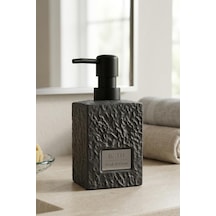 Stoneware Sıvı Sabunluk Mat Siyah 48972
