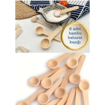 Konak Züccaciye Bambu 6lı Baharat Kaşığı