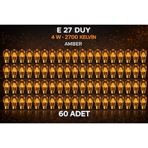 4w 2700k Rustik Ampul Amber 60 Adet