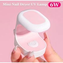 Mini Uv Lamba 6w Kalıcı Oje Nail Art Dizayn Süsleme Jel Tırnak