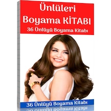 Ünlüleri Boyama Sayfaları Kitabı