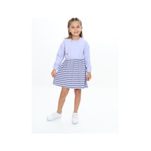 Toontoy Kız Çocuk Elbise Mavi
