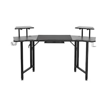 Adore Gaming Commander Oyuncu Masası Rgb Carbon Fiber - Siyah 160x75x49-56 Cm