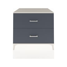 Kronos Şifonyer 2 Çekmeceli 88x59x80 Aytaşı-antrasit Aytaşı