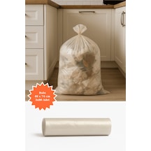 Şeffaf Rulo Çöp Poşeti 40x74cm 3x80 Adet Ev Mutfak İş Ofis Avantajlı Paket