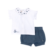 Chicco Takım / T-shirt+pantalon 09073865000000 000028 Dark Lıght Blue Mavi
