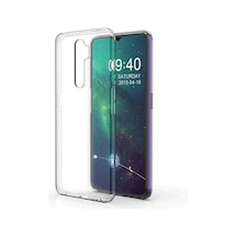 Oppo A5 2020 Kılıf Süper Silikon Yumuşak Arka Koruma Şeffaf