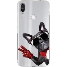 Xiaomi Redmi Note 7 İle Uyumlu Köpek 2 Kamera Korumalı Şeffaf Kılıf Şeffaf