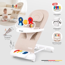 Melo 3in1 Piyanolu Oyuncaklı Tekerlekli Sallanabilir Ana Kucağı