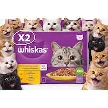 Whiskas Pouch Jöle İçinde Tavuklu Ve Hindili Yetişkin Kedi Konservesi 4x85 Gr 2 Adet