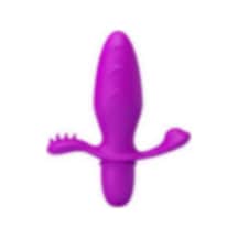 Morgece 7,2 Cm Klitoral Uyarıcılı Titreşimli Anal Plug