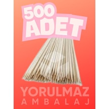 25 Cm Çöp Şiş 500 Adet Ahşap Tek Kullanımlık Mangal Ve Barbekü Şişi