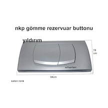 Nkp Gömme Rezervuar Düğmesi Butonu Büyük Boy Yeni