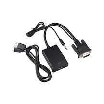 Vga To Hdmı Kablo Dönüştürücü Converter Görüntü Ve Ses Çevirici (503944470)