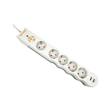 Tunçmatik Tsk5015 Powersurge 5+usb Lı 1050 J Beyaz