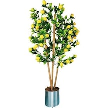Yapay Limon Ağacı Limon Çiçeği 1.50 Metre Boyunda Bambu Gövdeli