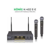 König K-402 El+El Iki Kanal Uhf Telsiz Mikrofon